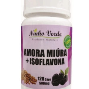 AMORA MIÚRA + ISOFLAVONA – 120 CÁPSULAS DE 500MG – NINHO VERDE