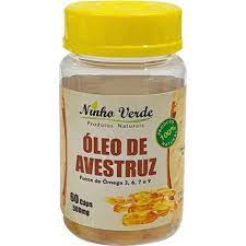 ÓLEO DE AVESTRUZ – 60 CÁPSULAS DE 500MG – NINHO VERDE