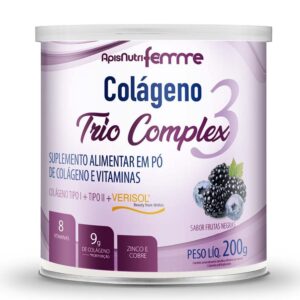 Colágeno Trio Complex Verisol + Tipo II Frutas Negras 200g Femme – ApisNutri