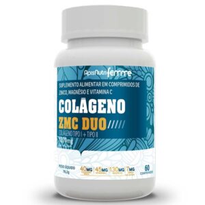 Colágeno ZMC duo Tipo I + Tipo II 1270mg 60 Comprimidos Femme – ApisNutri