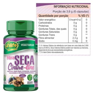 Fibra Seca Unilife 60 Cápsulas 600mg